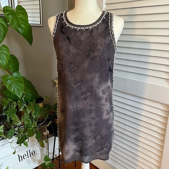 Distressed Beaded Dress - Picture 1 of 5